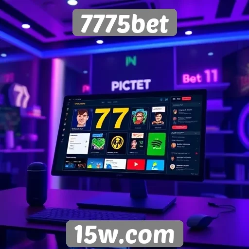 Usabilidade e design do site 7775bet