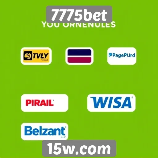 Métodos de pagamento disponíveis no 7775bet